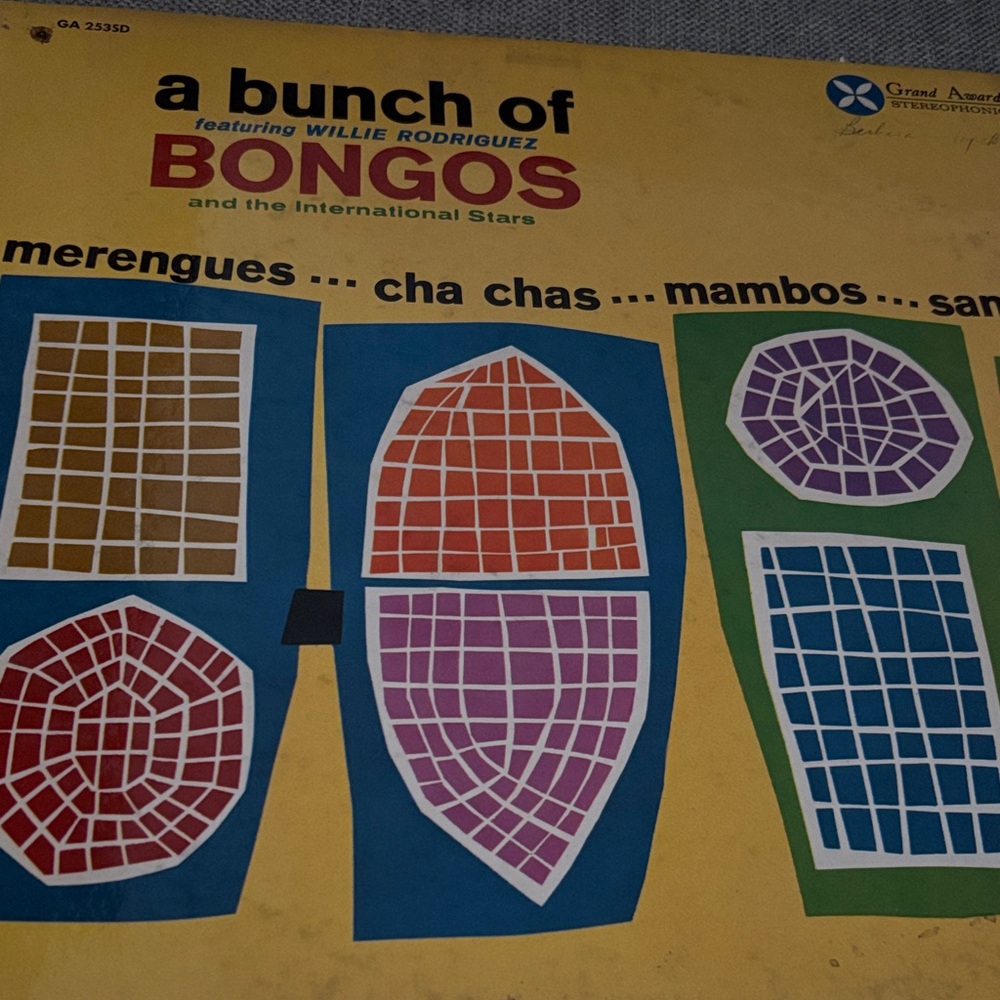 A Bunch of Bongos Vinyl Record / cha chas, mambos, sambas